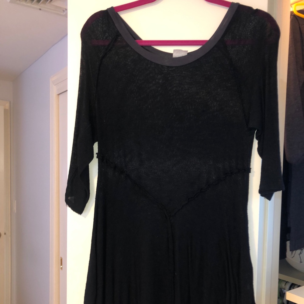 Worn once Free people intimates sheer black shirt